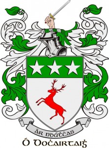 O' Doherty Irish surname & coat of arms