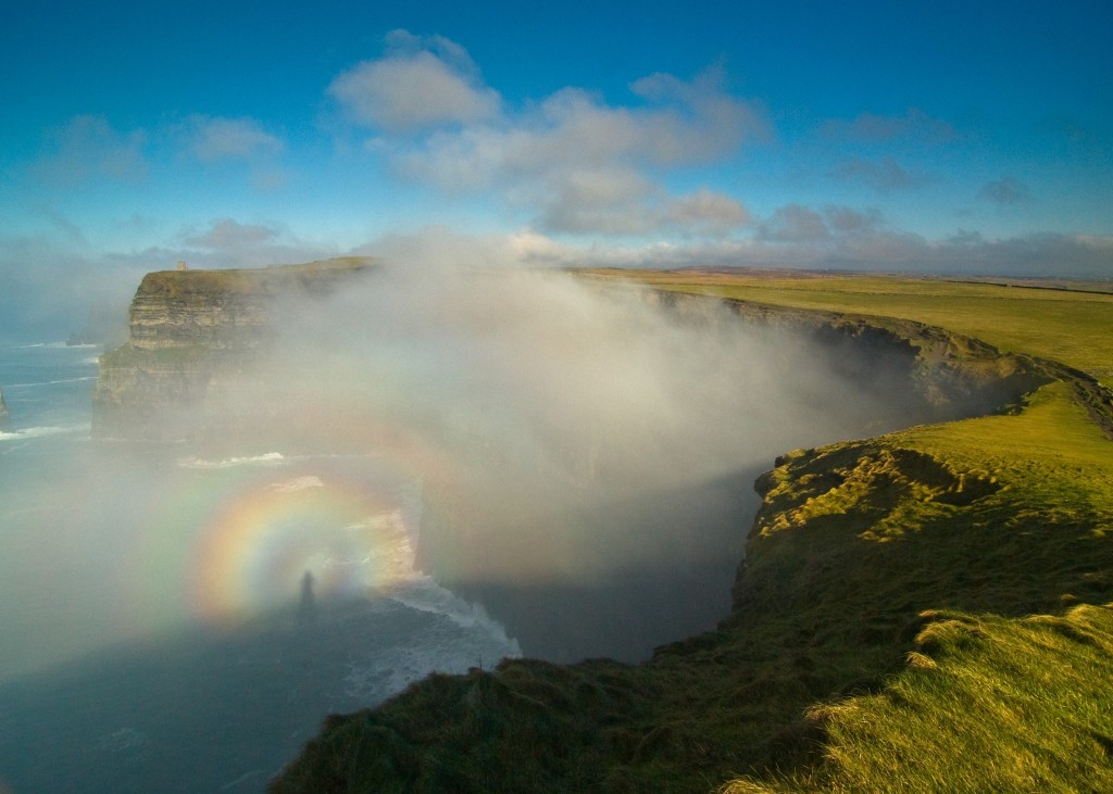 Cliffs of Moher (Image: Brocken Spectre at the Cliffs of Moher by Sean Tomkins)