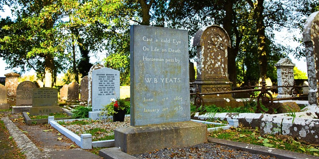 Yeats gravestone in Sligo graveyard