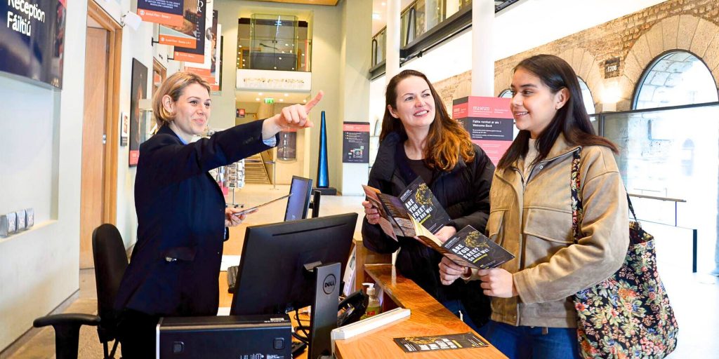 Women exploring the museum