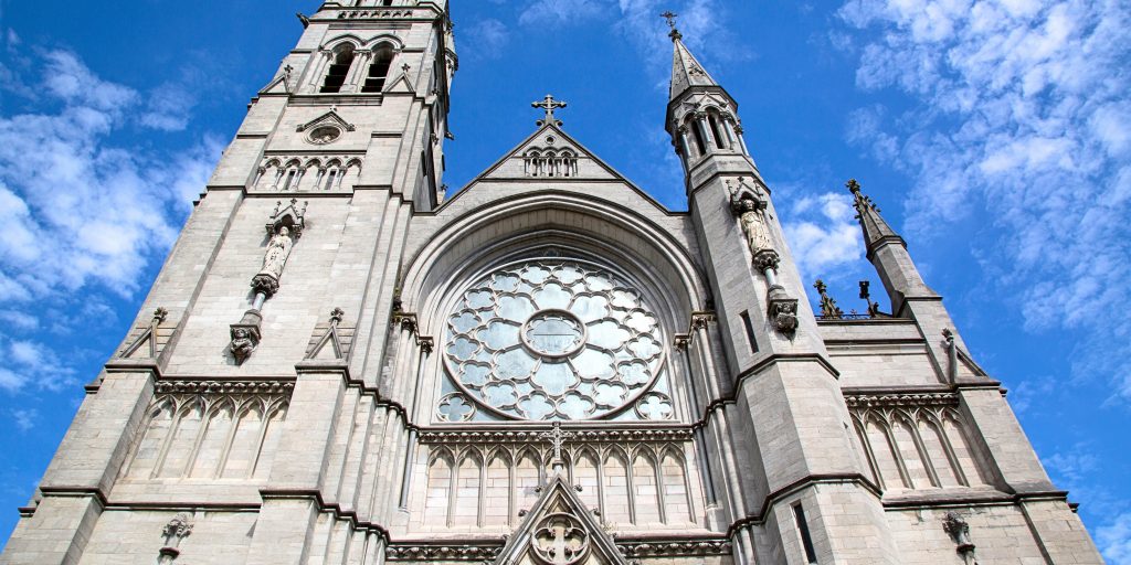 Close up pf Drogheda church entrance