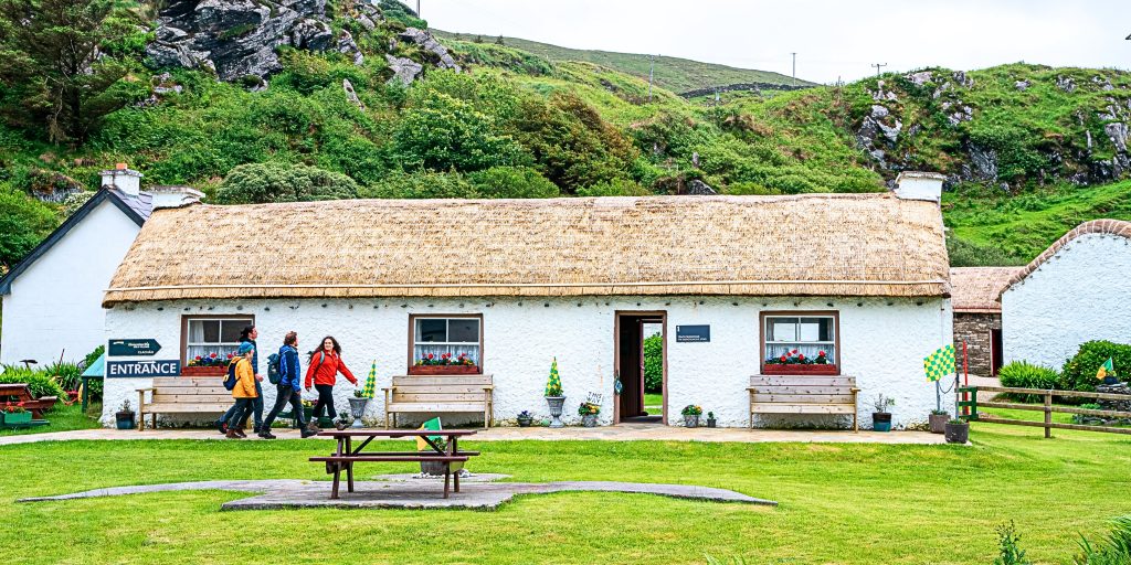 Thatched cottage in the village