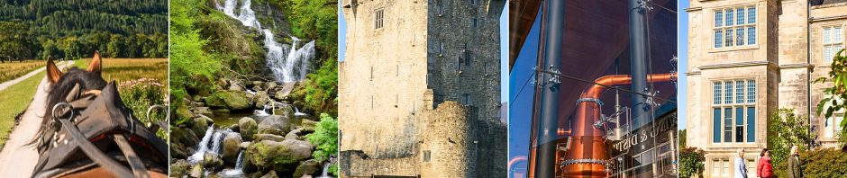 Collage of Killarney scenery