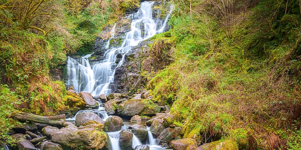 Close up of the waterfall