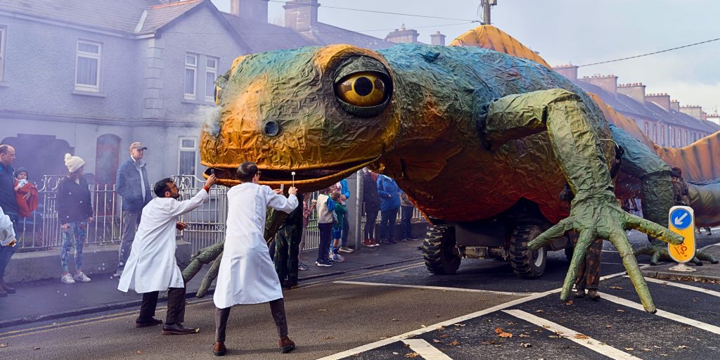 Parade float in galway