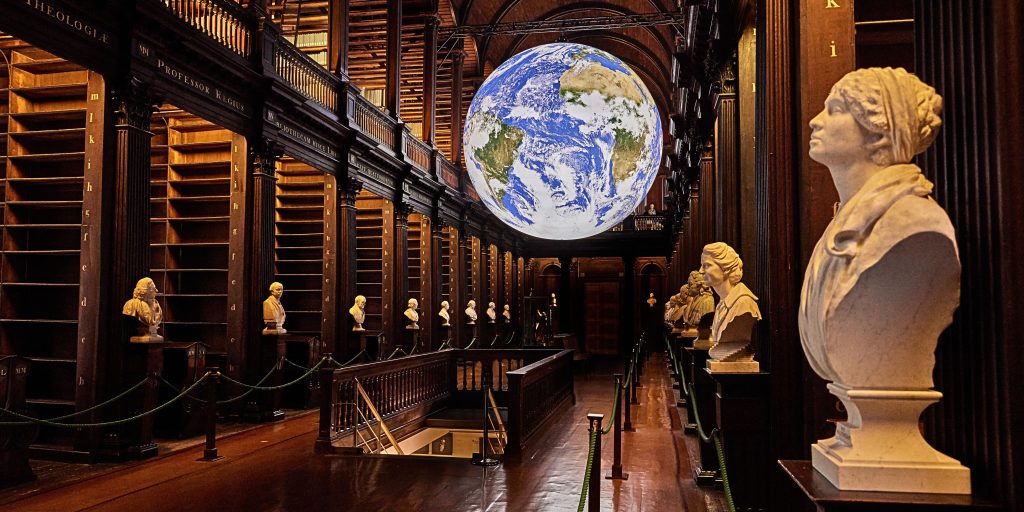 Interior of old library 
