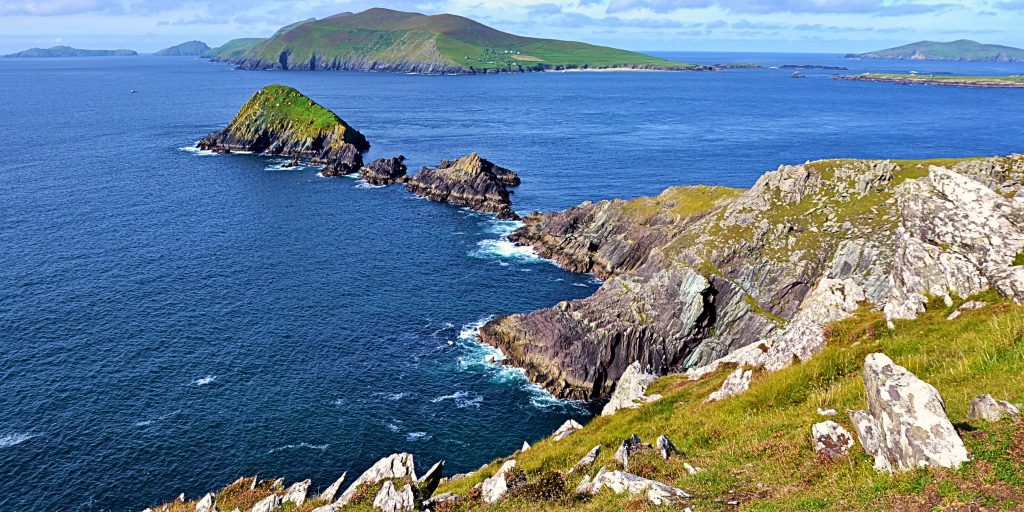View overlooking the ocean in Dingle