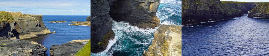 Collage of highlights of Kilkee cliff walk